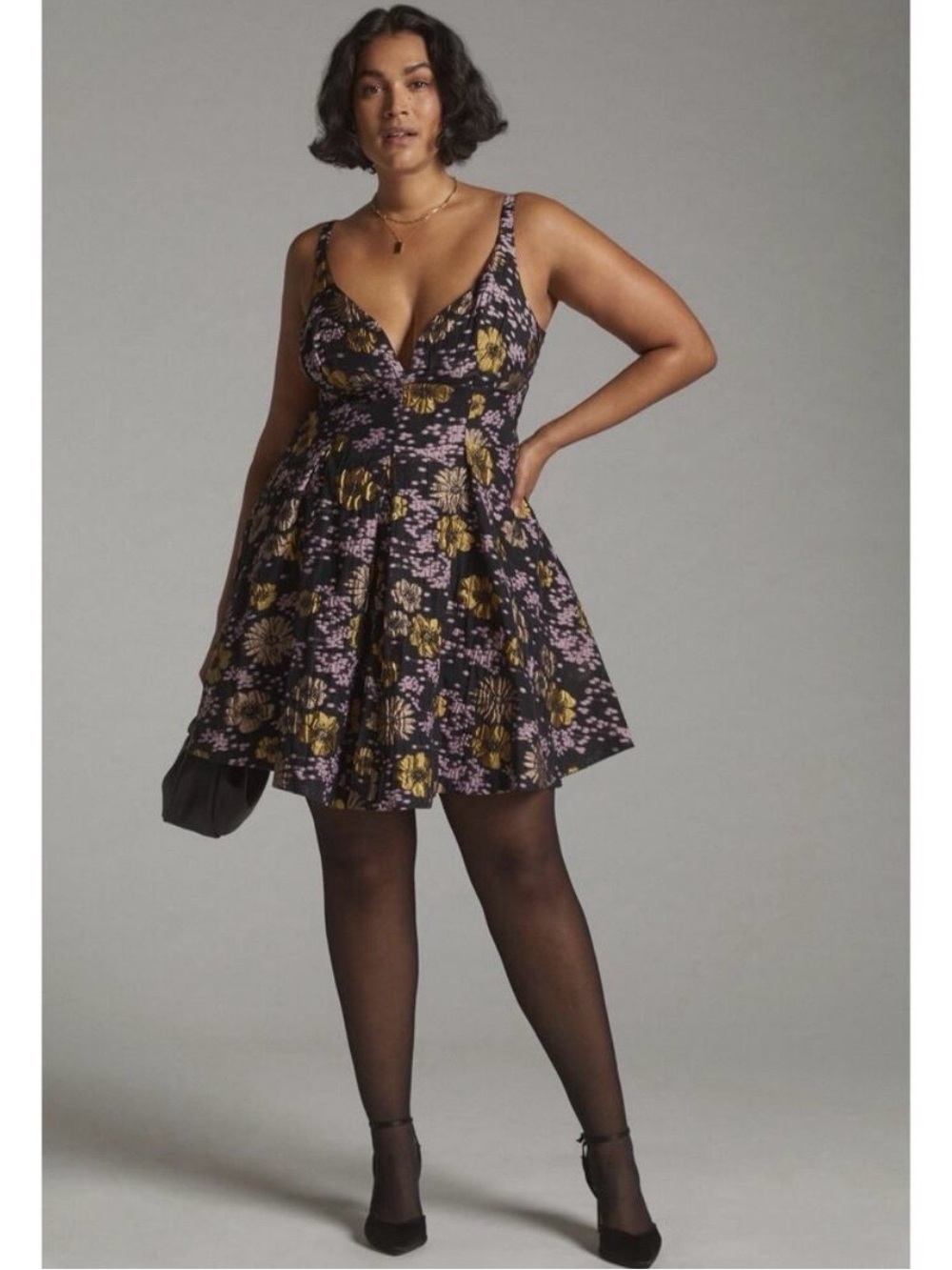 Anthropologie NWT Floral Jacquard Dress size 16W